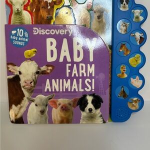 Discovery Baby Farm Animals Sound Book - Purple‎ and Blue